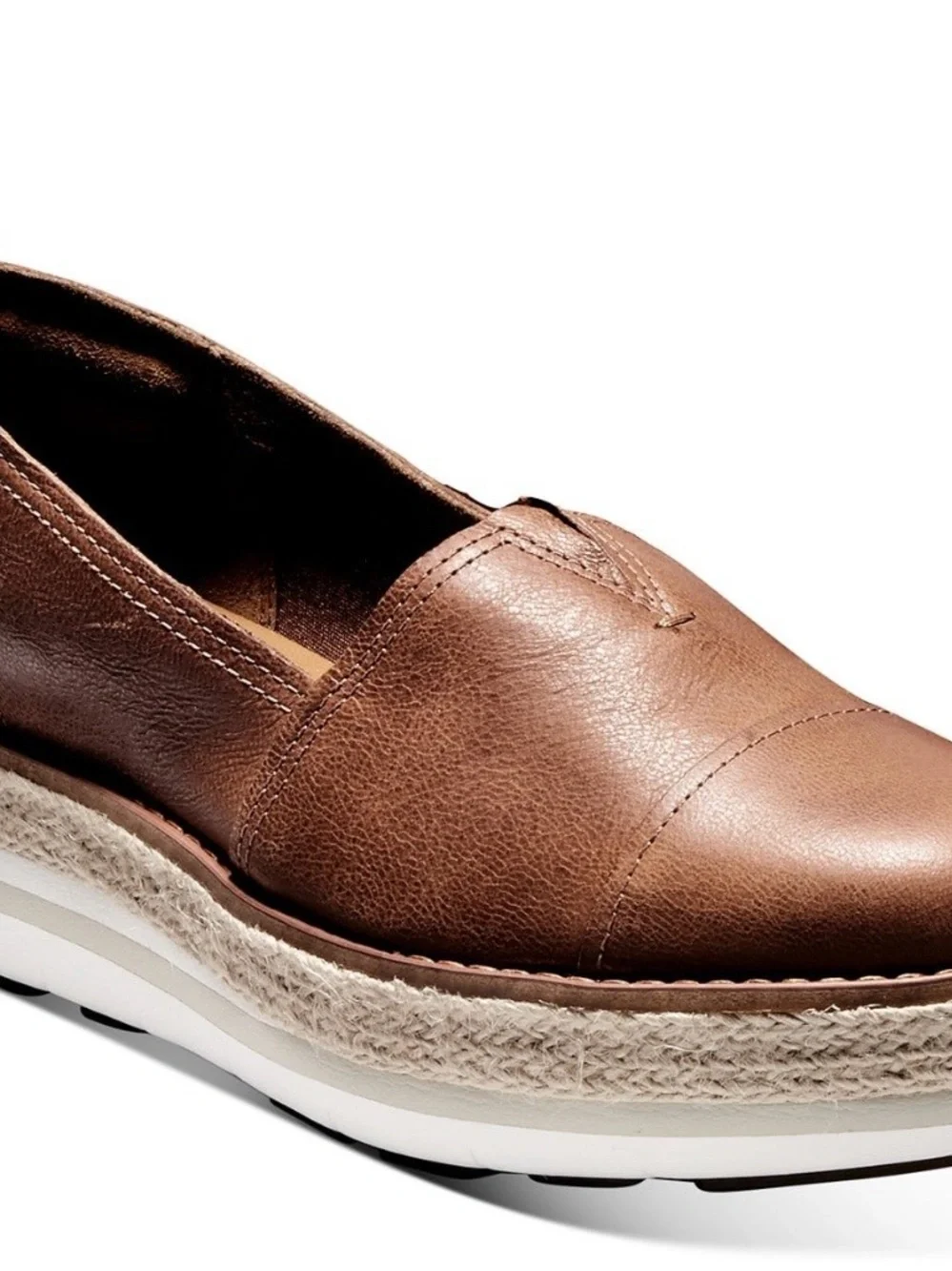 Timberland Women’s Tan Leather Espadrille Slip-On